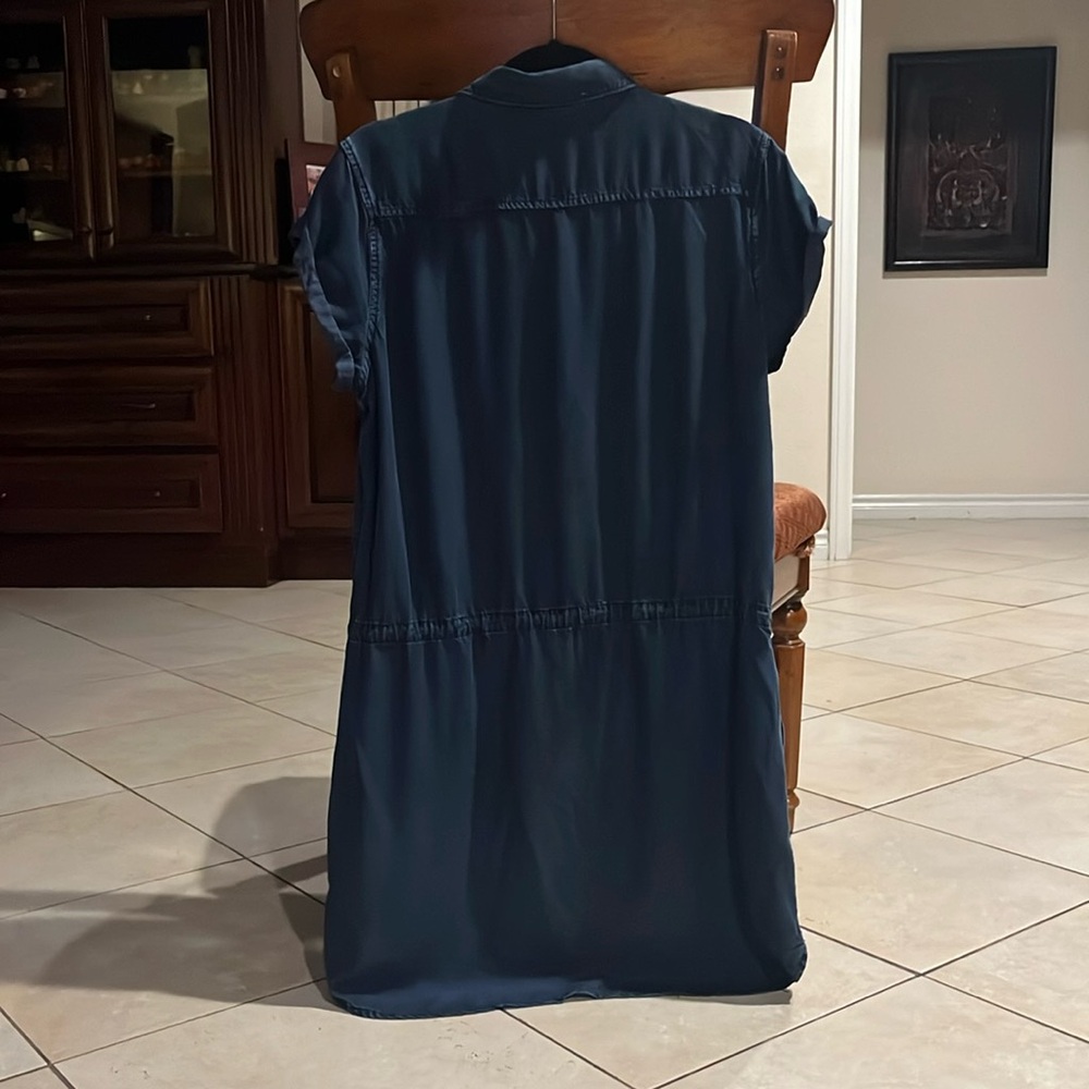 Paige Mila Chambray Button Down Denim Shirtdress - image 4